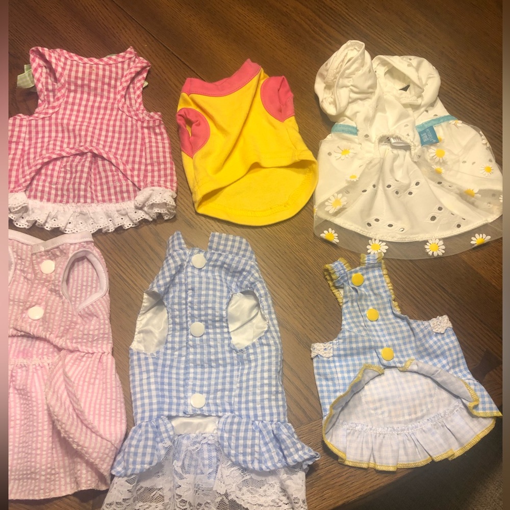 Six Easter / Spring XXS Dog Outfits